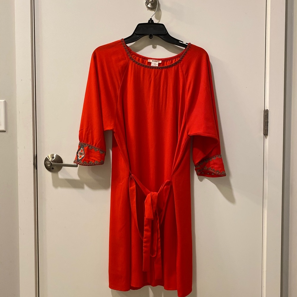 Boutique red spring dress
